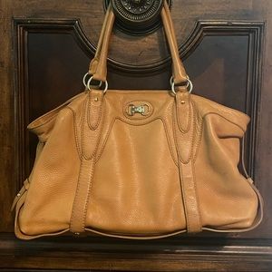 Michael Kors large camel leather handbag